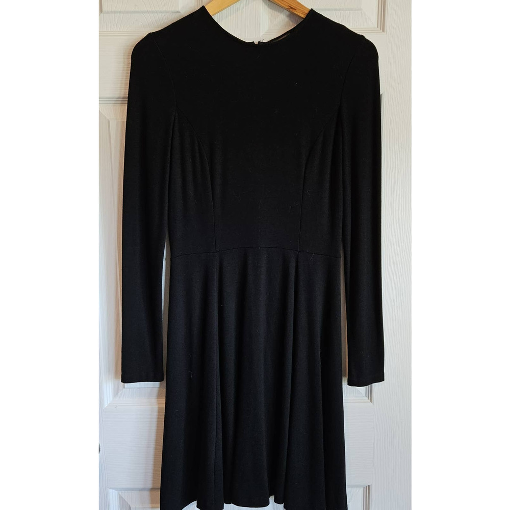 EUC Vince Camuto black long‎ sleeve midi dress size 6